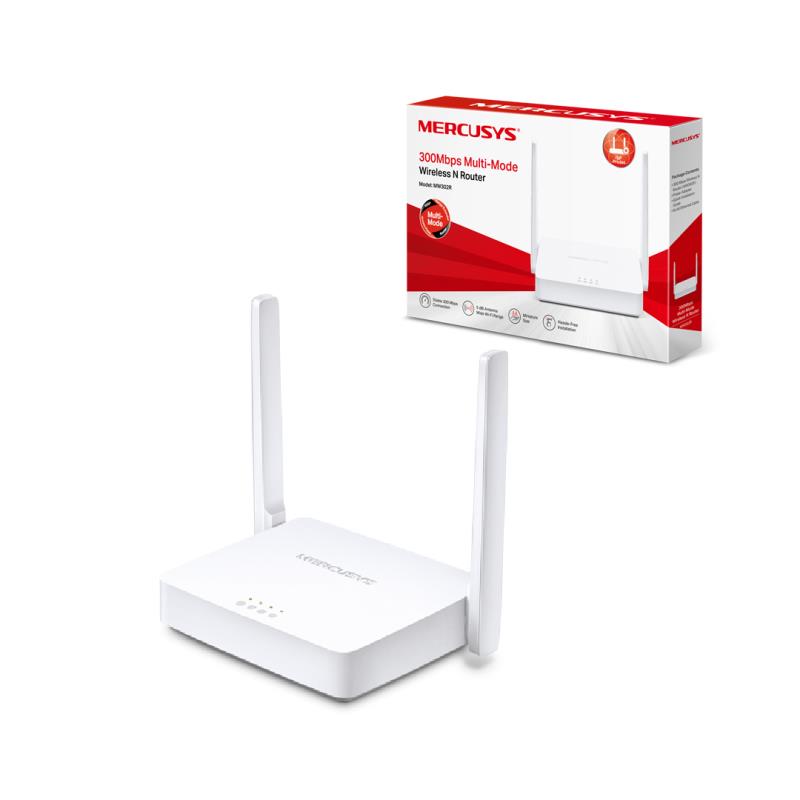 Z ROUTER WIFI 300MBPS MULTIMODO 2 ANTENAS MERCUSYS MW302R ( C )
