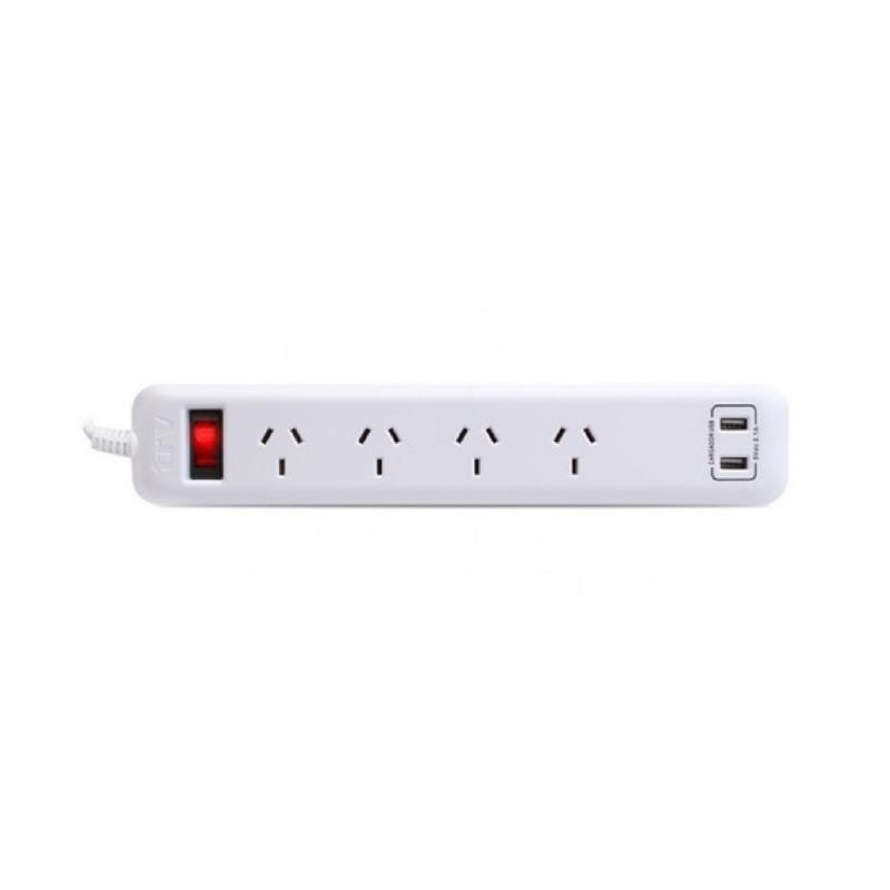 Z ZAPATILLA 1.5MTS CON 4 TOMAS + 2 USB TRV PLG002