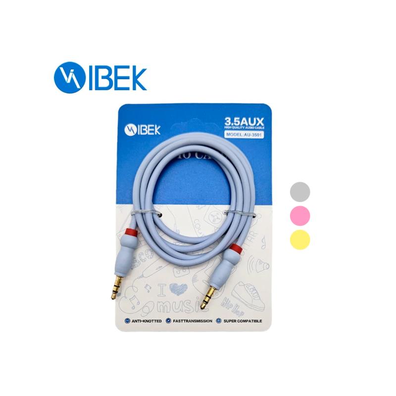 Z CABLE AUXILIAR DE AUDIO 1M 3.5MM A 3.5MM ENGOMADO IBEK