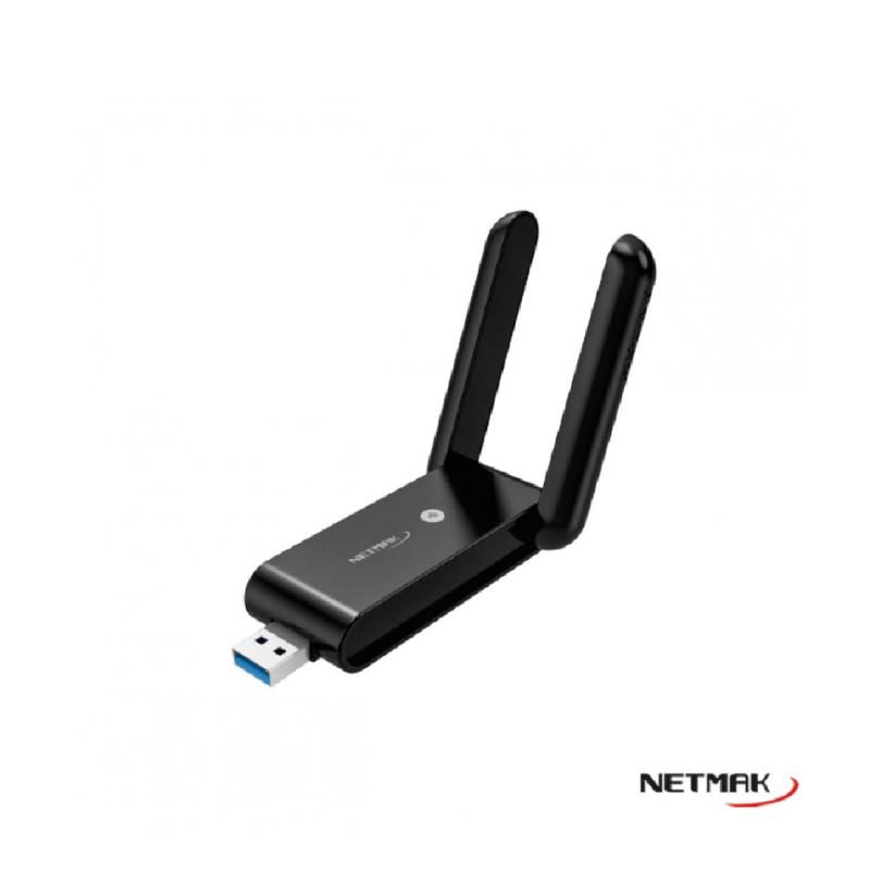 Z ADAPTADOR WIFI MINI USB BLUETOOTH 1200MBPS NETMAK NM-CS1200