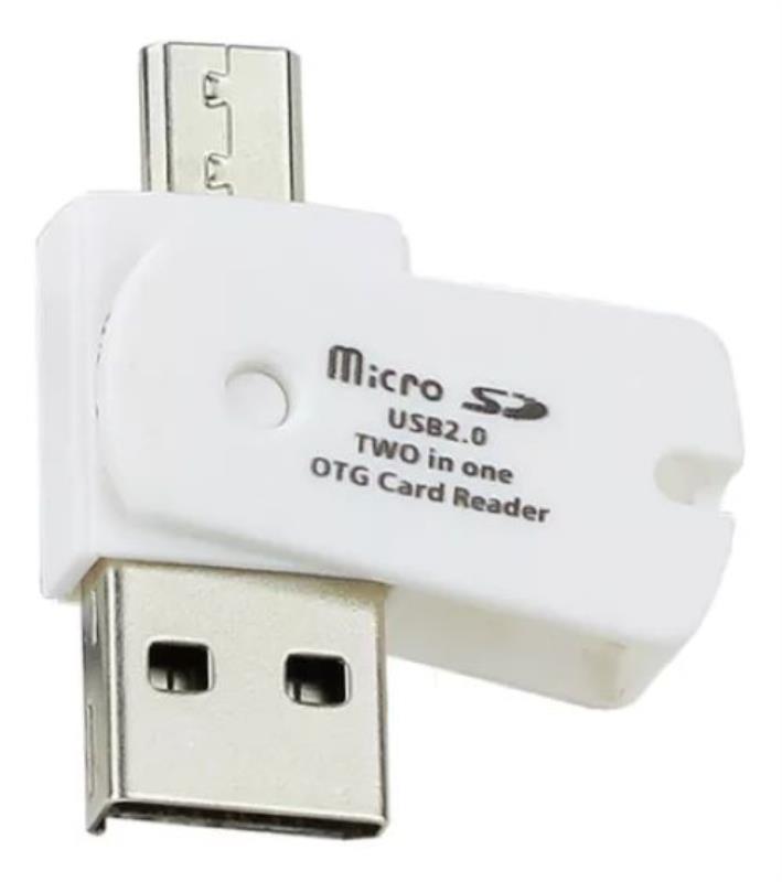 Z ADAPTADOR OTG MICRO USB CON LECTOR DE MEMORIA SD D-313