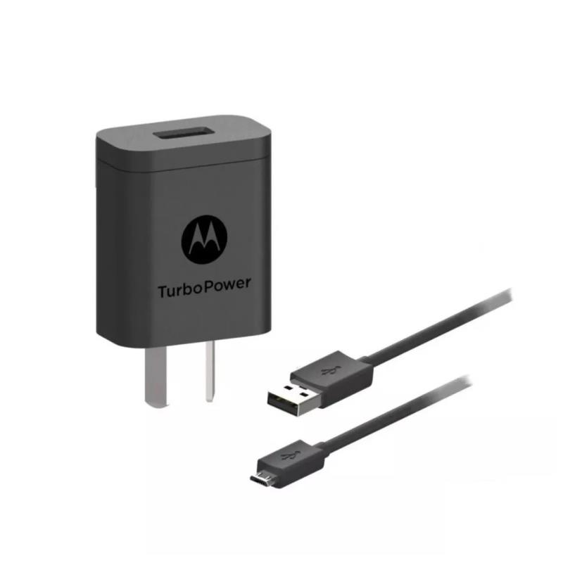 Z *** CARGADOR 220V USB A MICRO USB MOTOROLA ORIGINAL TURBO POWER 20W SJMC206-C