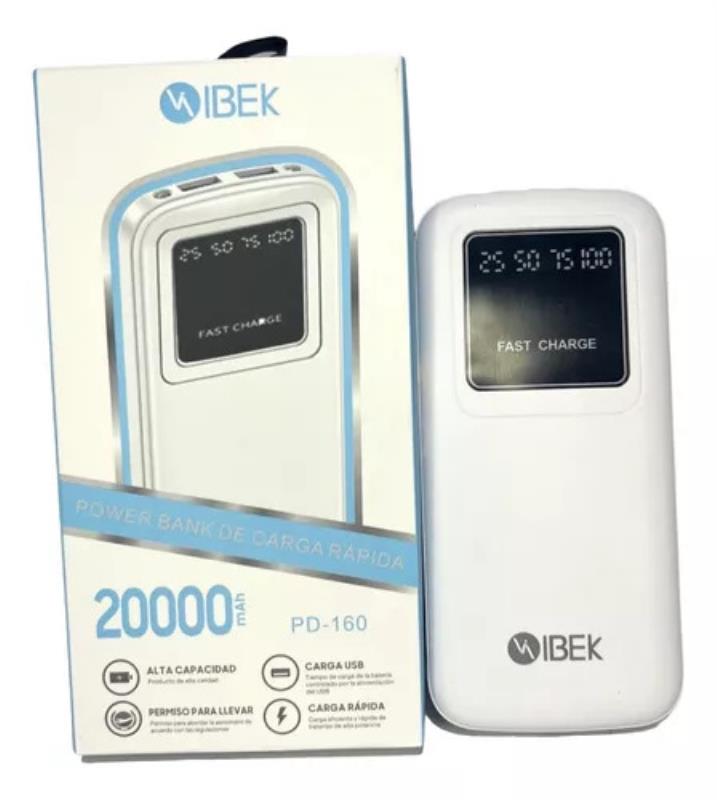 Z CARGADOR PORTATIL 20000MAH IBEK PD-165/ PD-160